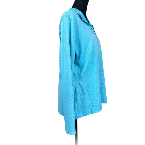 Slazenger Women’s Turquoise Golf Quarter Zip Athletic Top Size XL - Picture 2 of 7